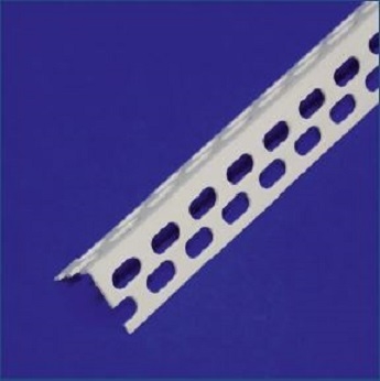 Γωνιόκρανο PVC, διάτρητο, 23x23mm, 3,0m/Τεμάχιο.